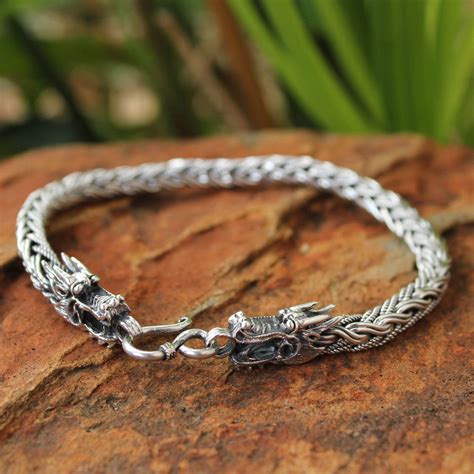 unique men's silver bracelets